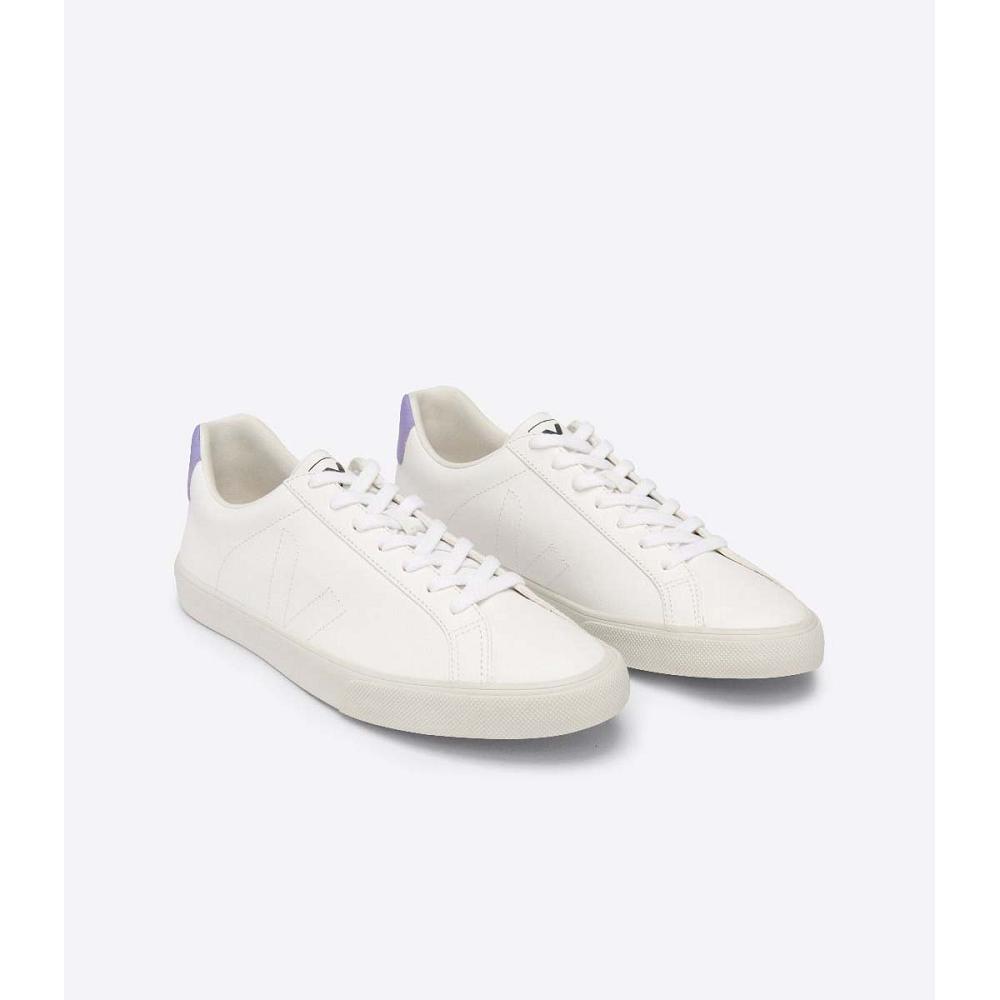 Women's Veja ESPLAR CHROMEFREE Sneakers White/Purple | ZA 618LIS